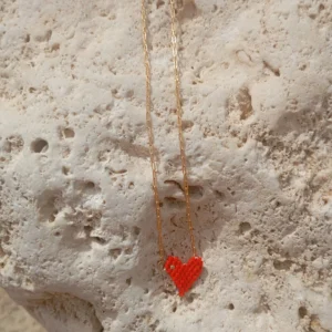 Colgante "Miyuki corazón"